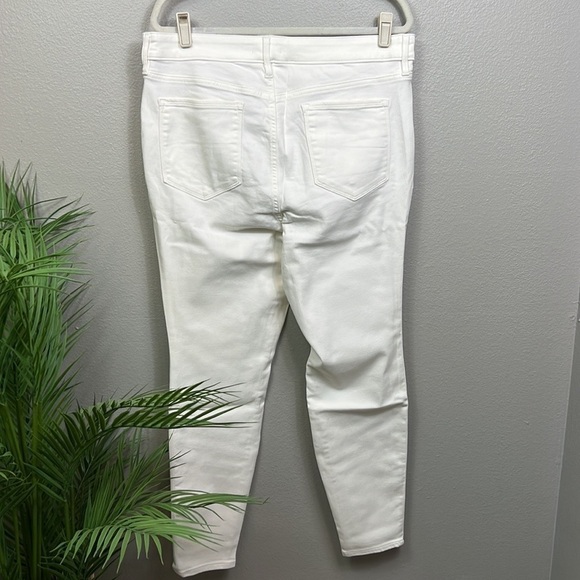 NWT Athleta Sculptek Skinny White Jeans Summer Plus Size Jeans 22X - Picture 2 of 8